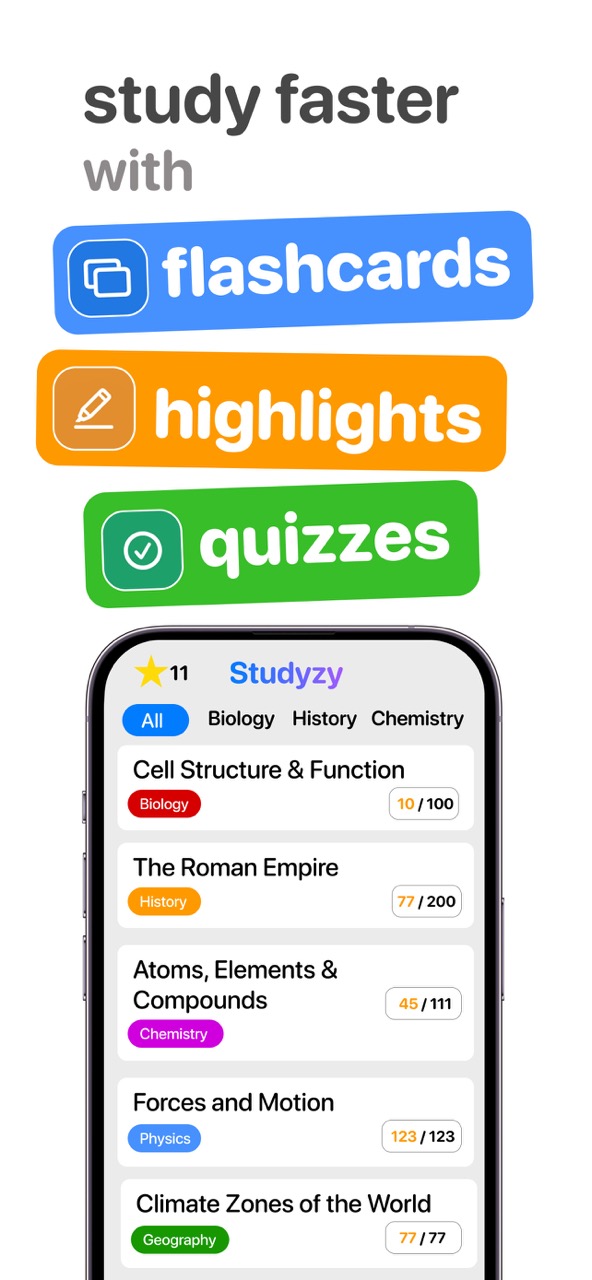 Generate flashcards from your study material
